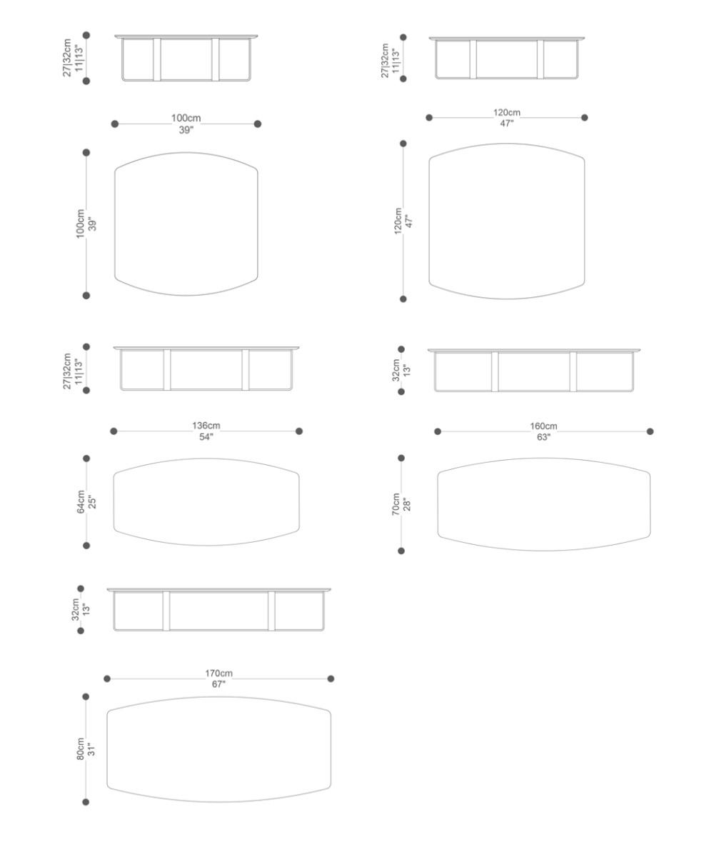 Image of the complete dimensions of the product
